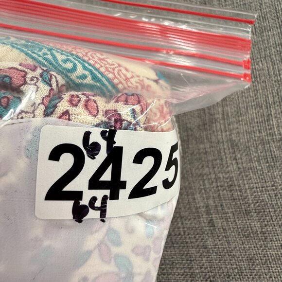 American Eagle Floral Romper Shorts Sleeveless Large Relaxed Fit Cotton &Viscose - Picture 16 of 16